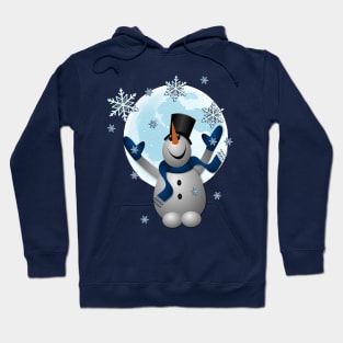 Snowman Winter Lover Snowflakes Hoodie